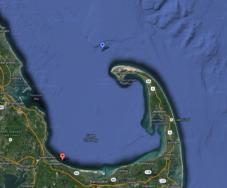 map of cape cod bay