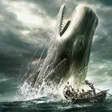 sperm whale crushing wooden boat