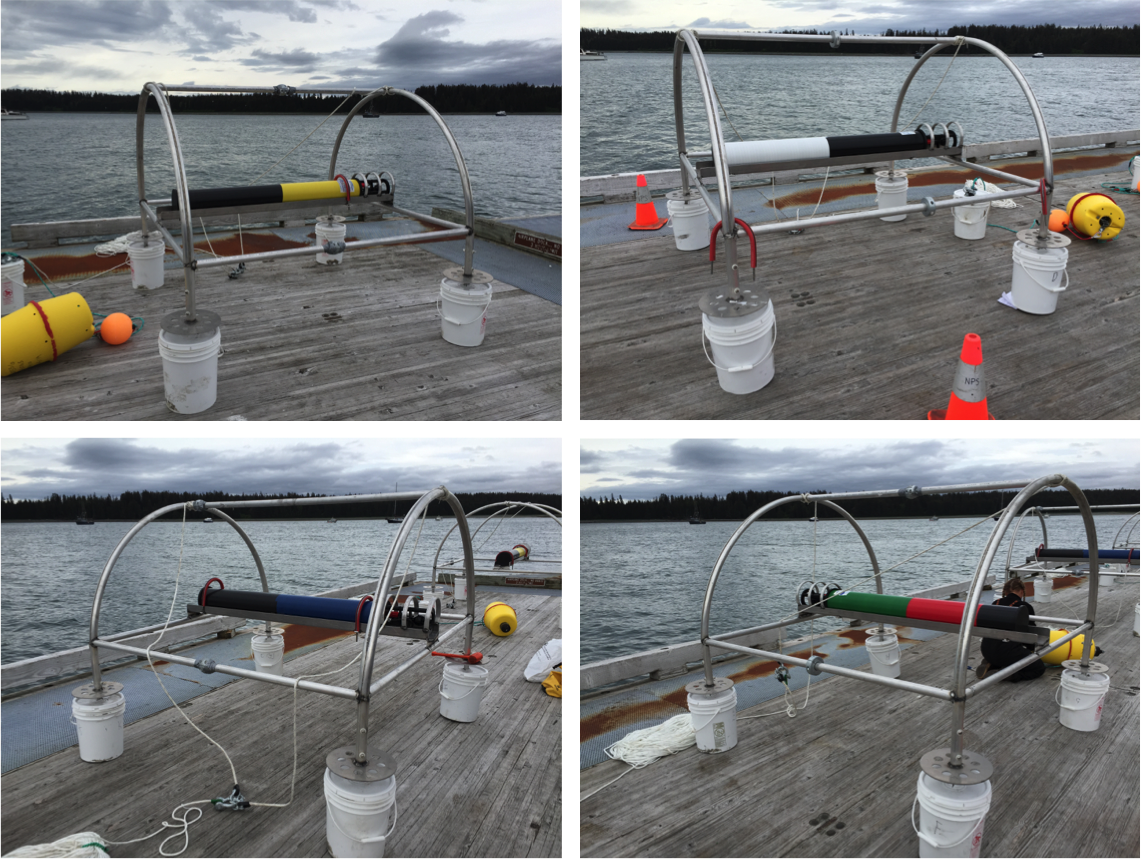 finished equipment on dock